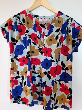 Motherhood Maternity Nursing Top | Floral Print Blouse | Size S